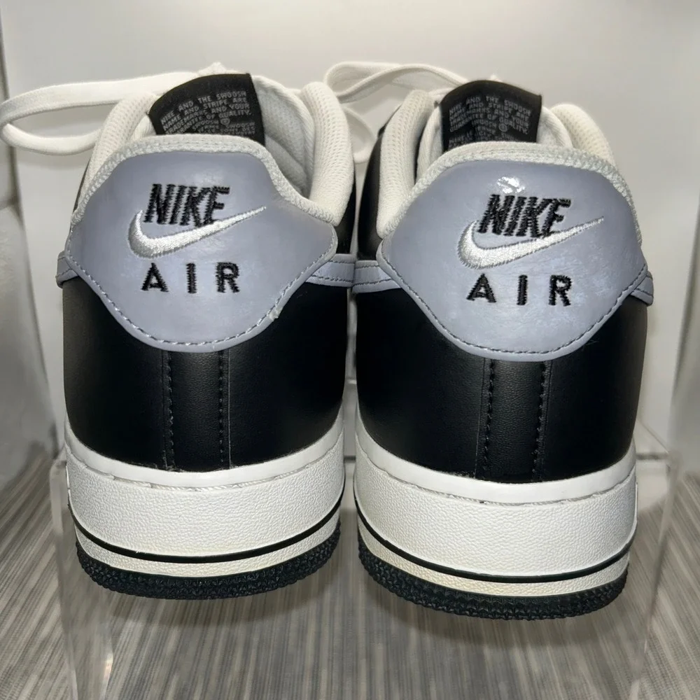 Nike Air Force 1 Low 07 Size 11 Mens Black Wolf Grey Leather CJ8731-001 Sneakers